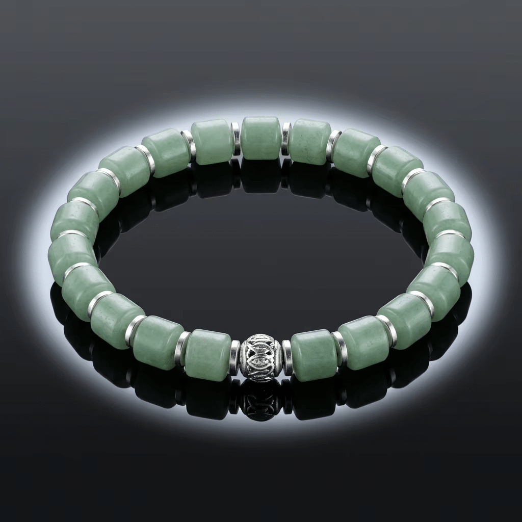 Natural Green Aventurine Cylindrical Shape