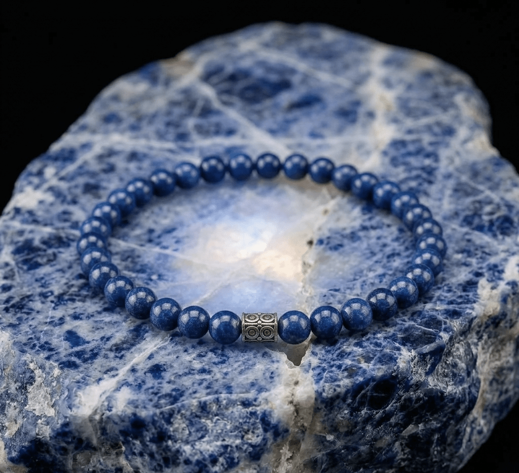 Kralenarmband met Lapis Lazuli Edelsteen - Kahkeshan