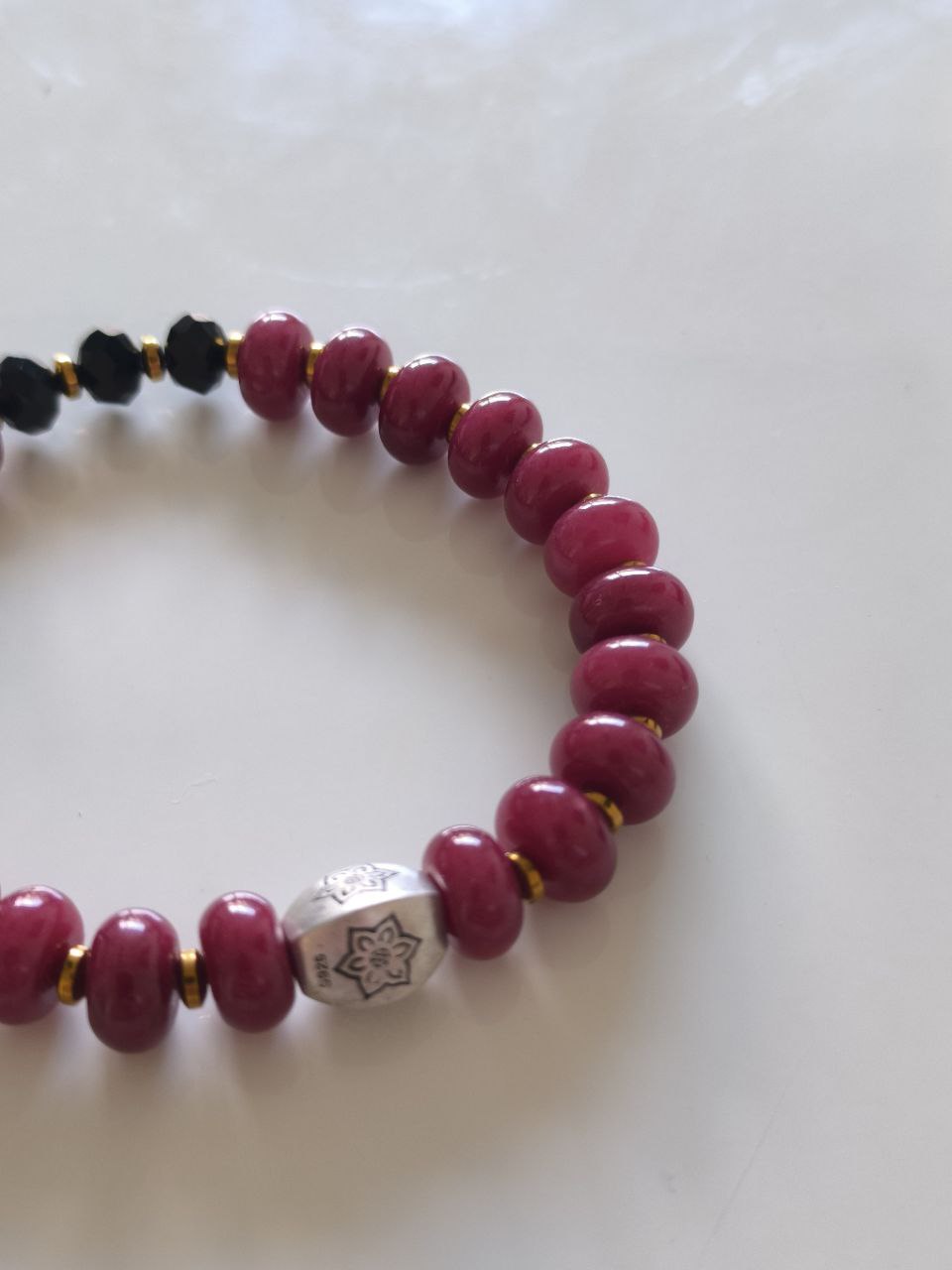 Pink jade Bracelet (10 mm)