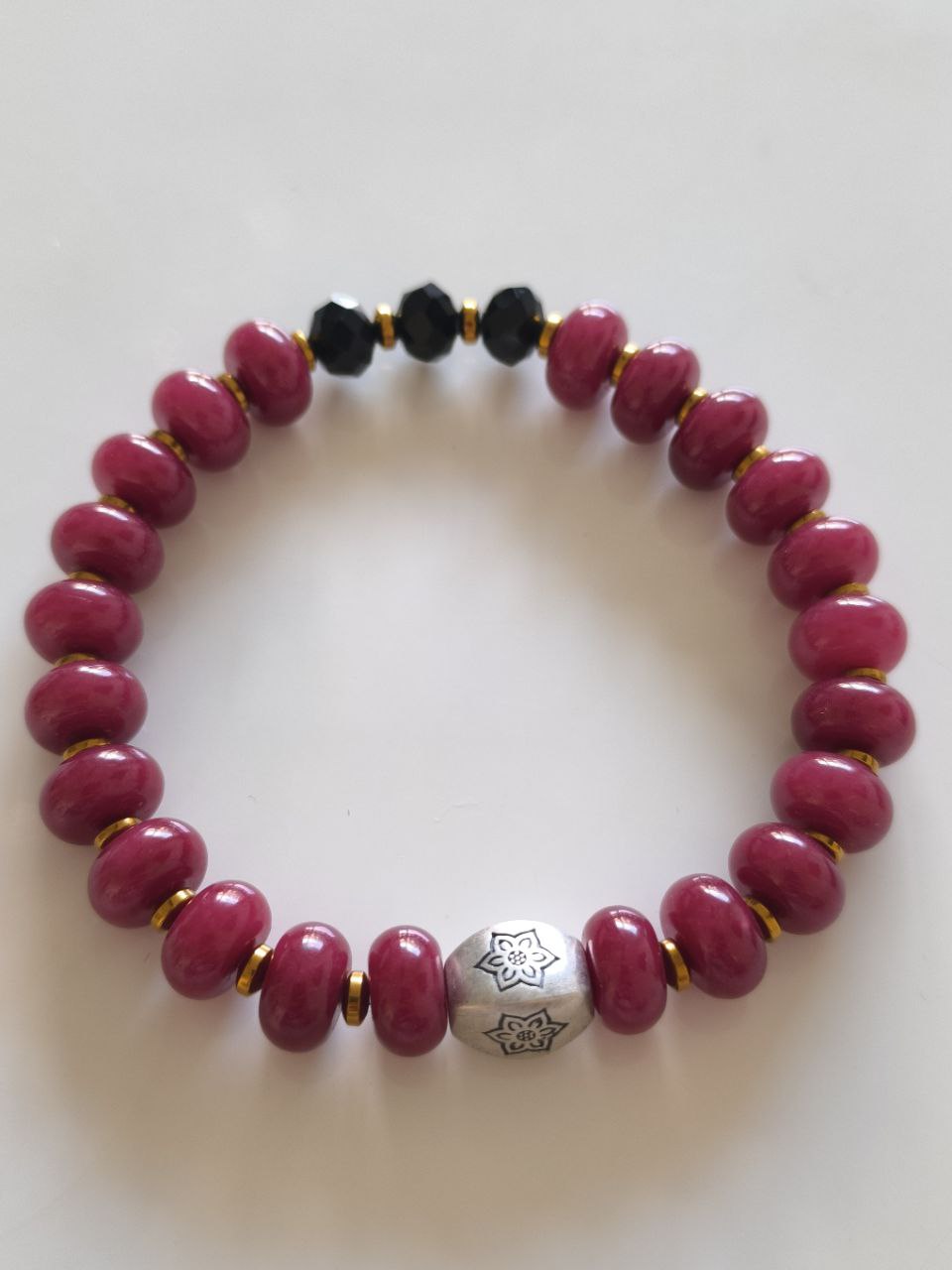 Pink jade Bracelet (10 mm)