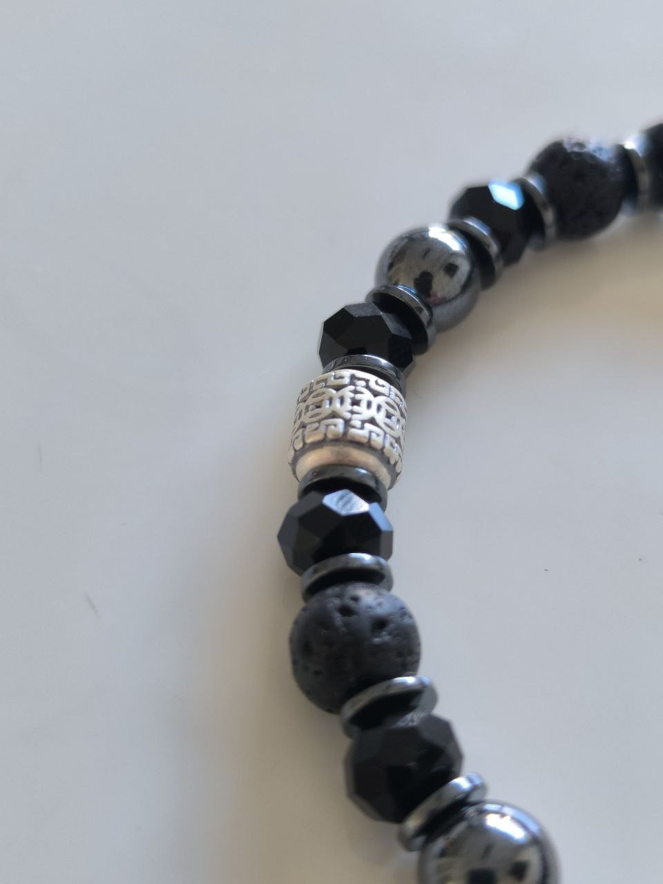 Black Agate Mix Bracelet (8 mm)