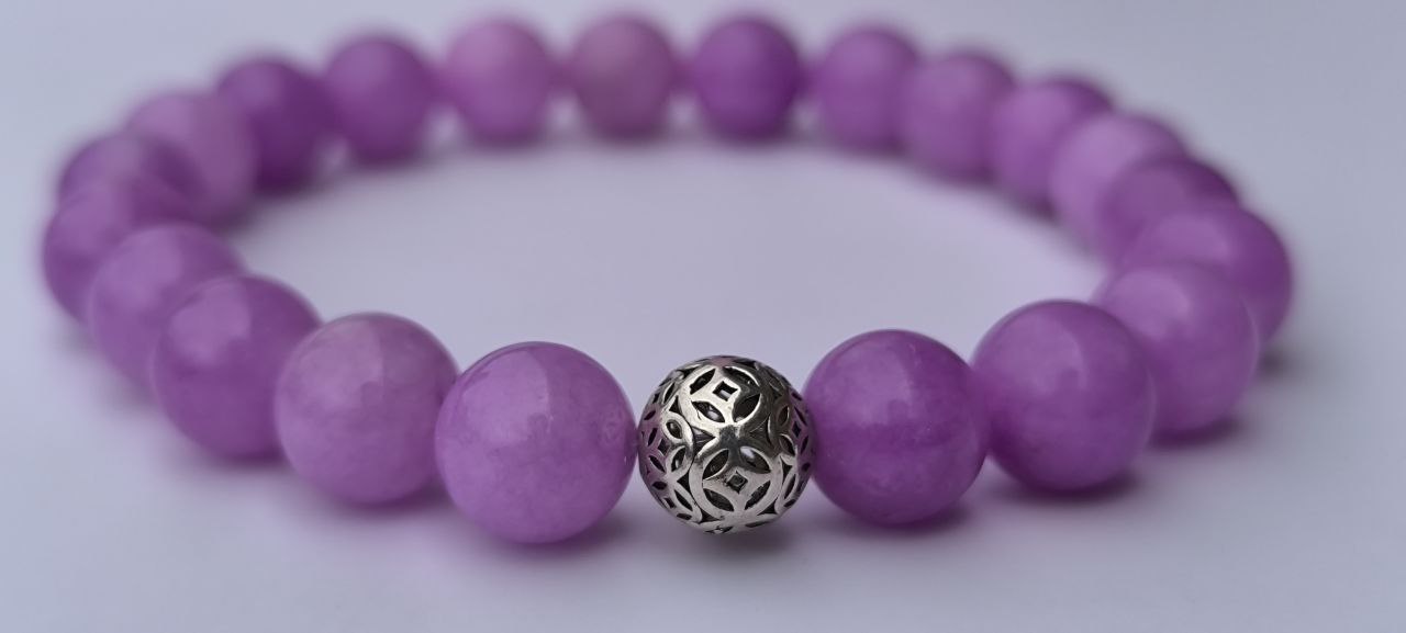 Dyed Color Violet Chalcedony Beads (10 mm)