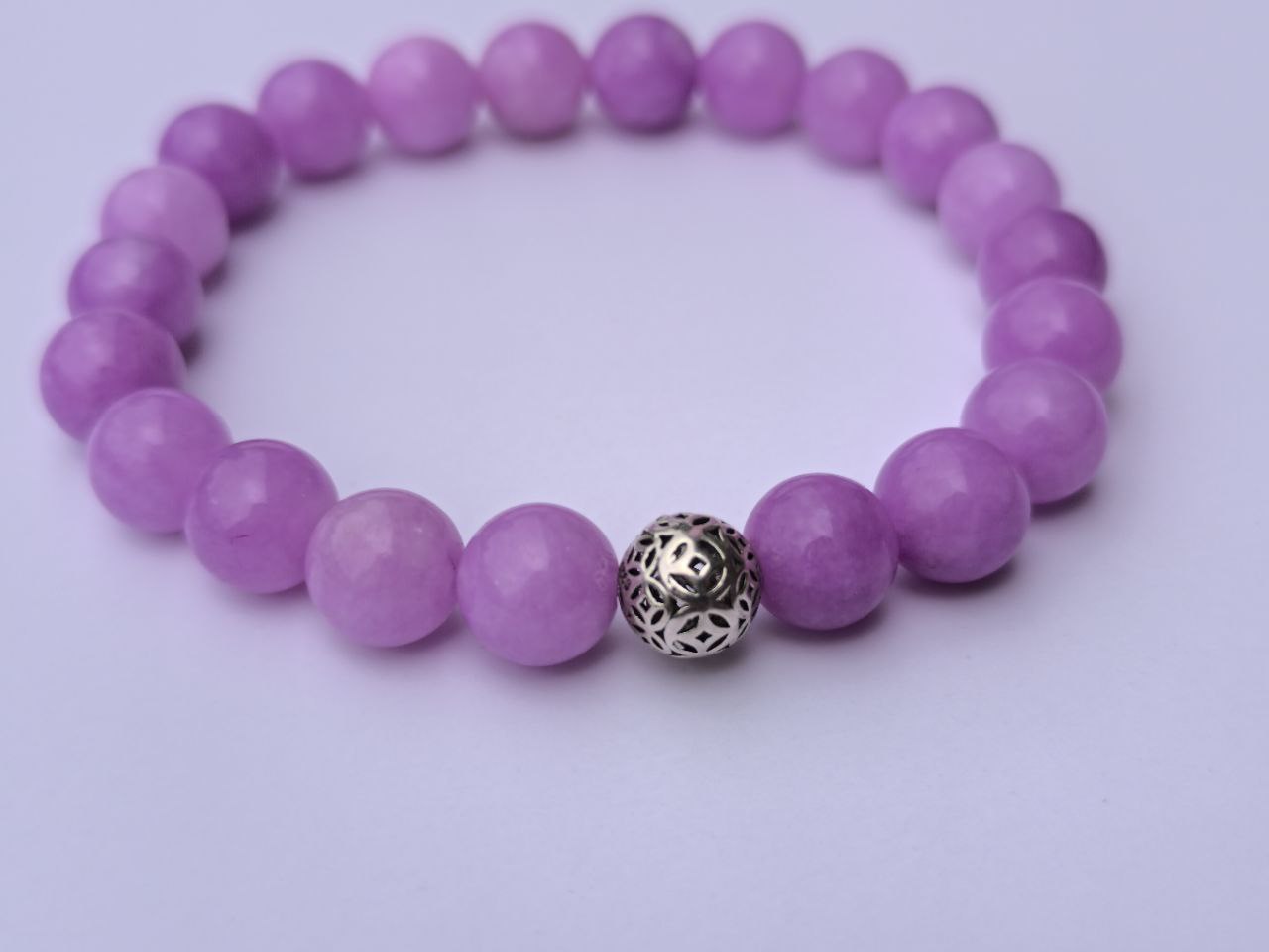 Dyed Color Violet Chalcedony Beads (10 mm)