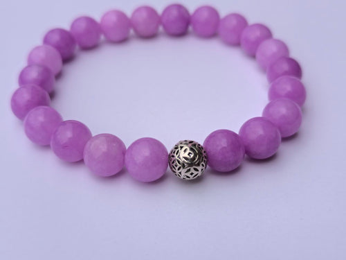 Dyed Color Violet Chalcedony Beads (10 mm)