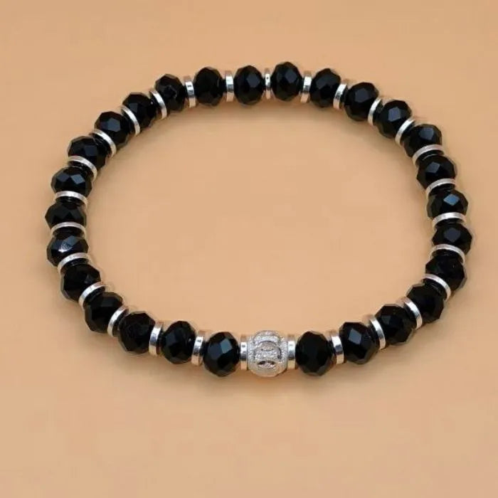 Black Agate Bracele ( 8mm)
