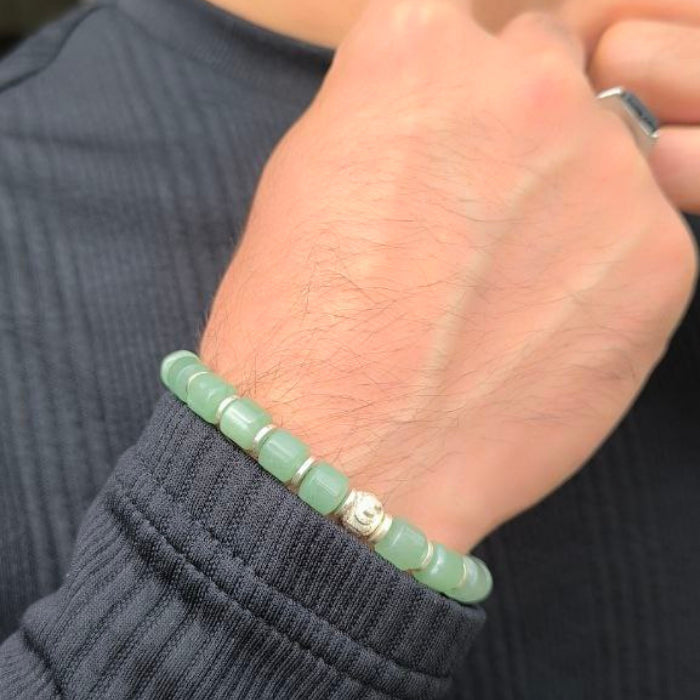 Natural Green Aventurine Cylindrical Shape