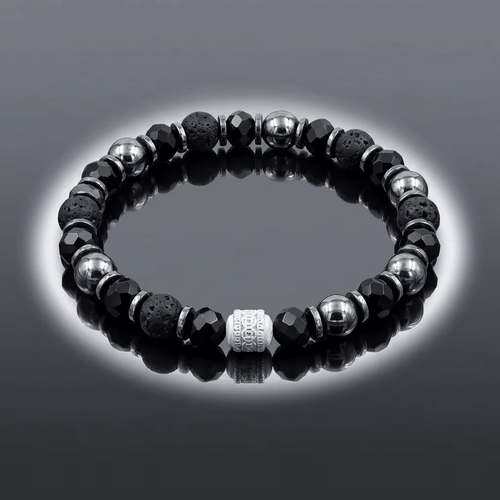 Black Agate Mix Bracelet (8 mm)
