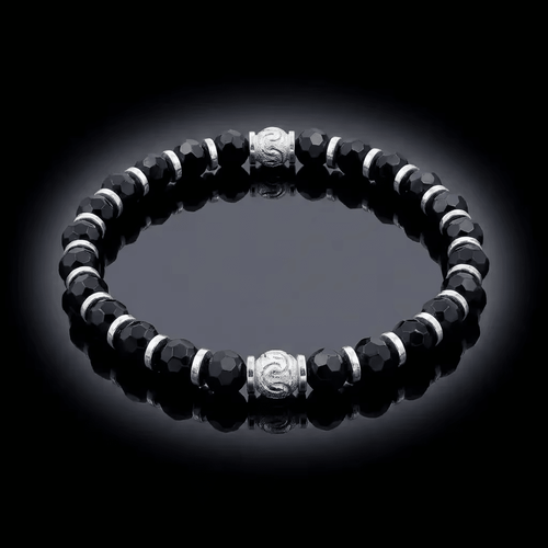 Black Agate Bracele ( 8mm)