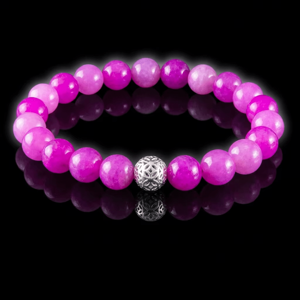 Dyed Color Violet Chalcedony Beads (10 mm)