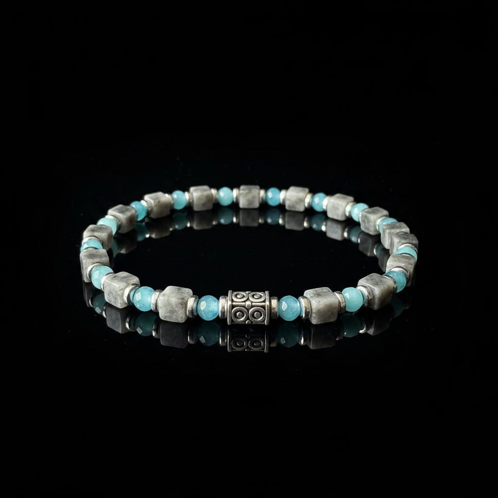 Luxe Mix Tijgeroog Armband - Blauw & Grijs - Kahkeshan