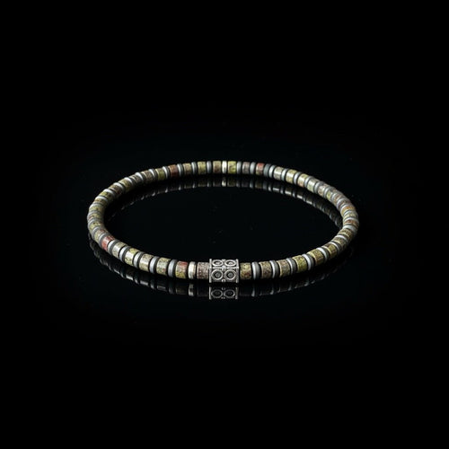 Chameleon Earth Elements Armband - Olijfgroen & Brons Mix - Kahkeshan