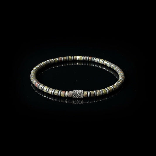 Chameleon Earth Elements Armband - Olijfgroen & Brons Mix - Kahkeshan